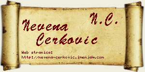 Nevena Čerković vizit kartica